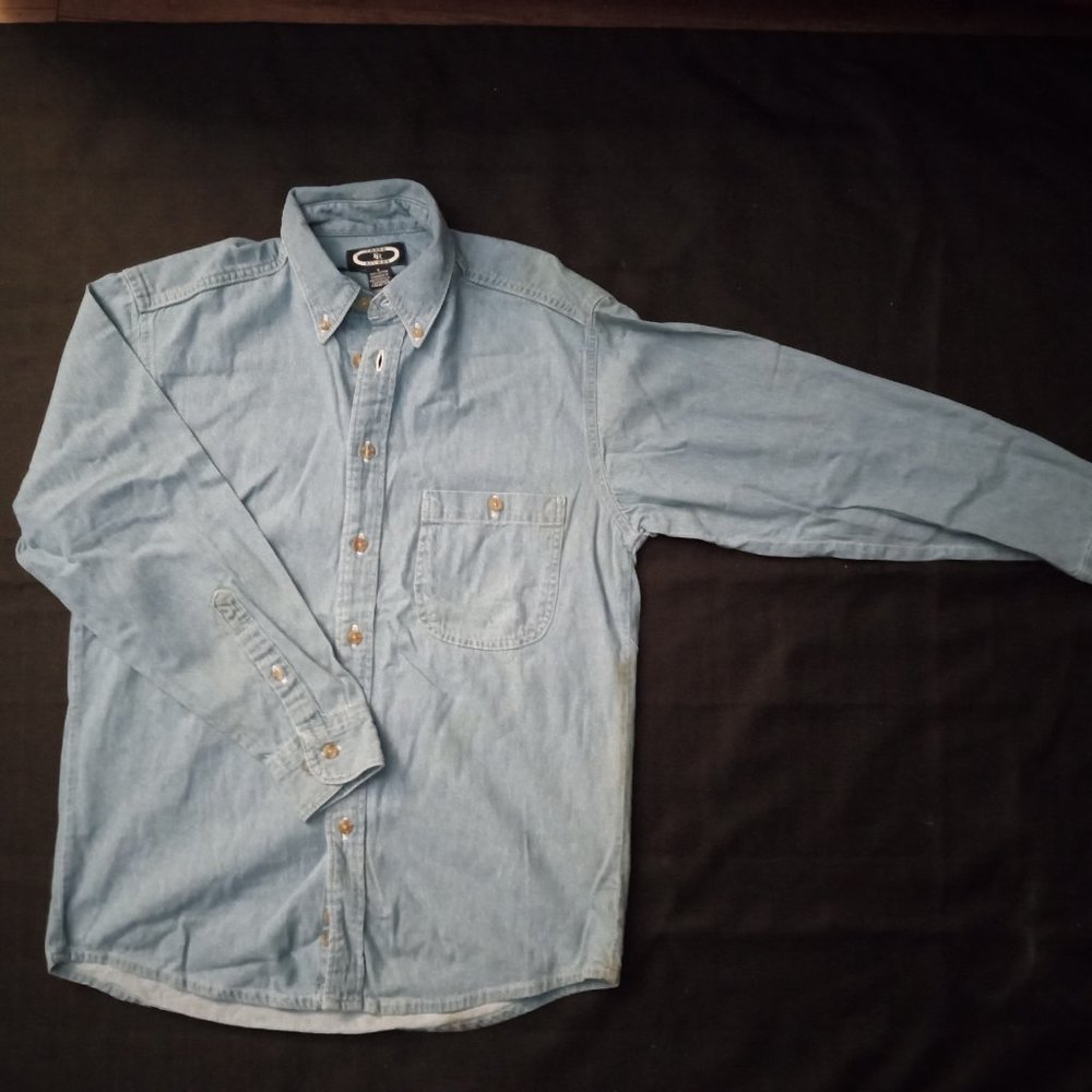 Vintage Three Rivers Denim  Button Down Shirt Size S